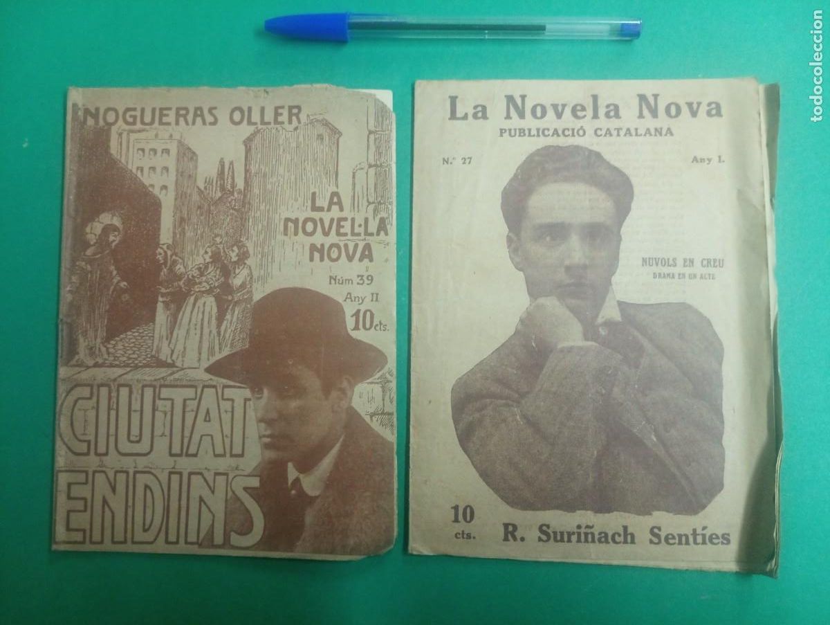 Coleccionismo de Revistas y Peri&oacute;dicos: Lote de 2 antiguas revistas La Novel.la Nova. Nuvols en Creu / Ciutat Endins.Catal&agrave;.
