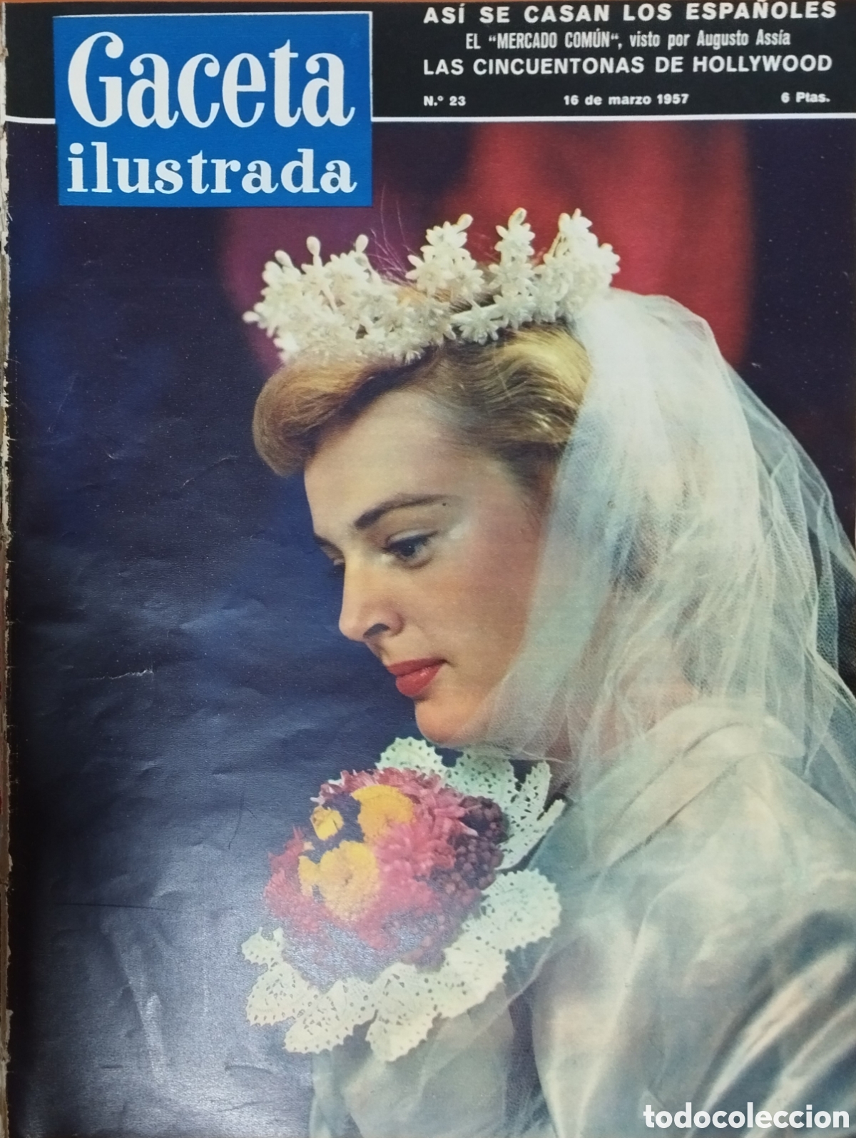 Colecionismo de Revistas e Jornais: Antigua revista/ Old magazine: GACETA ILUSTRADA N&deg;23 16 MARZO 1957
