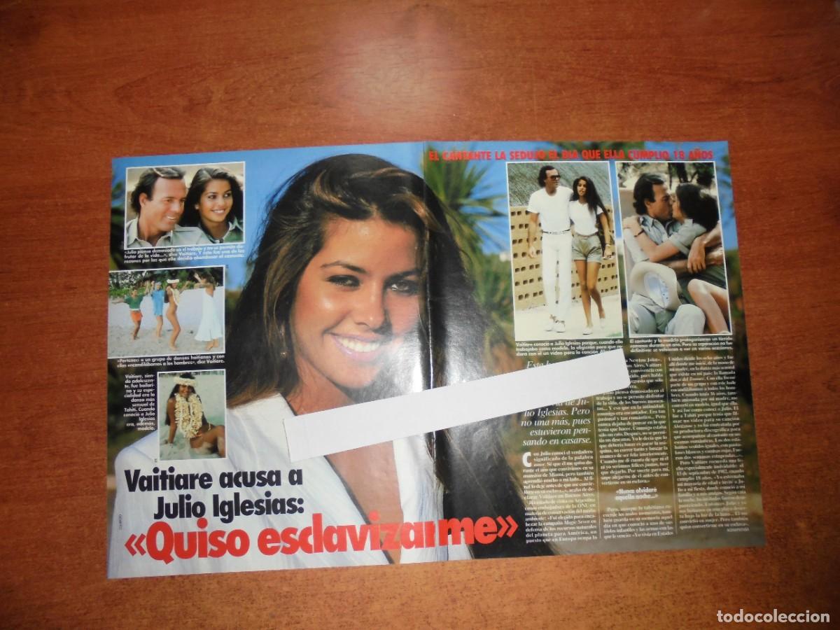 Coleccionismo de Revistas y Peri&oacute;dicos: CLIPPING 1992: JULIO IGLESIAS. VAITIARE. MARIBEL SANZ. SUSANA EGEA.