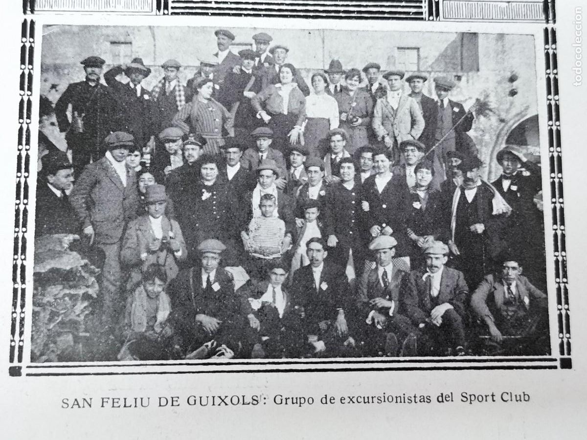 Sammeln von Zeitschriften und Zeitungen: GRUPO EXCURSIONISTAS SPORT CLUB SANT FELIU DE GUIXOLS VISITA MASIA BALLBANERA A&Ntilde;O 1916