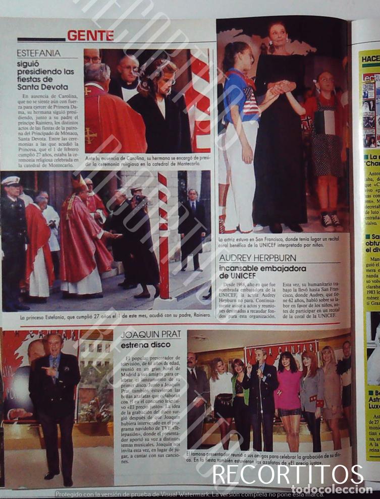 Coleccionismo de Revistas y Peri&oacute;dicos: ESTEFANIA DE MONACO AUDREY HEPBURN JOAQUIN PRAT EL PRECIO JUSTO IVONNE REYES BEATRIZ RICO