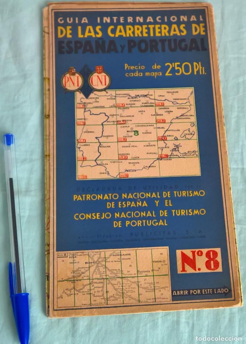 Coleccionismo de Revistas y Peri&oacute;dicos: Mapa Republica  Madrid, Toledo.colores bandera republica.1931-39.Guerra Civil.Buen estado