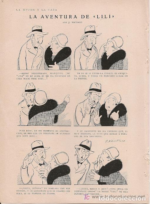 Coleccionismo de Revistas y Peri&oacute;dicos: La aventura de Lil&iacute; / p&aacute;gina de humor de Xaudar&oacute; - 1929