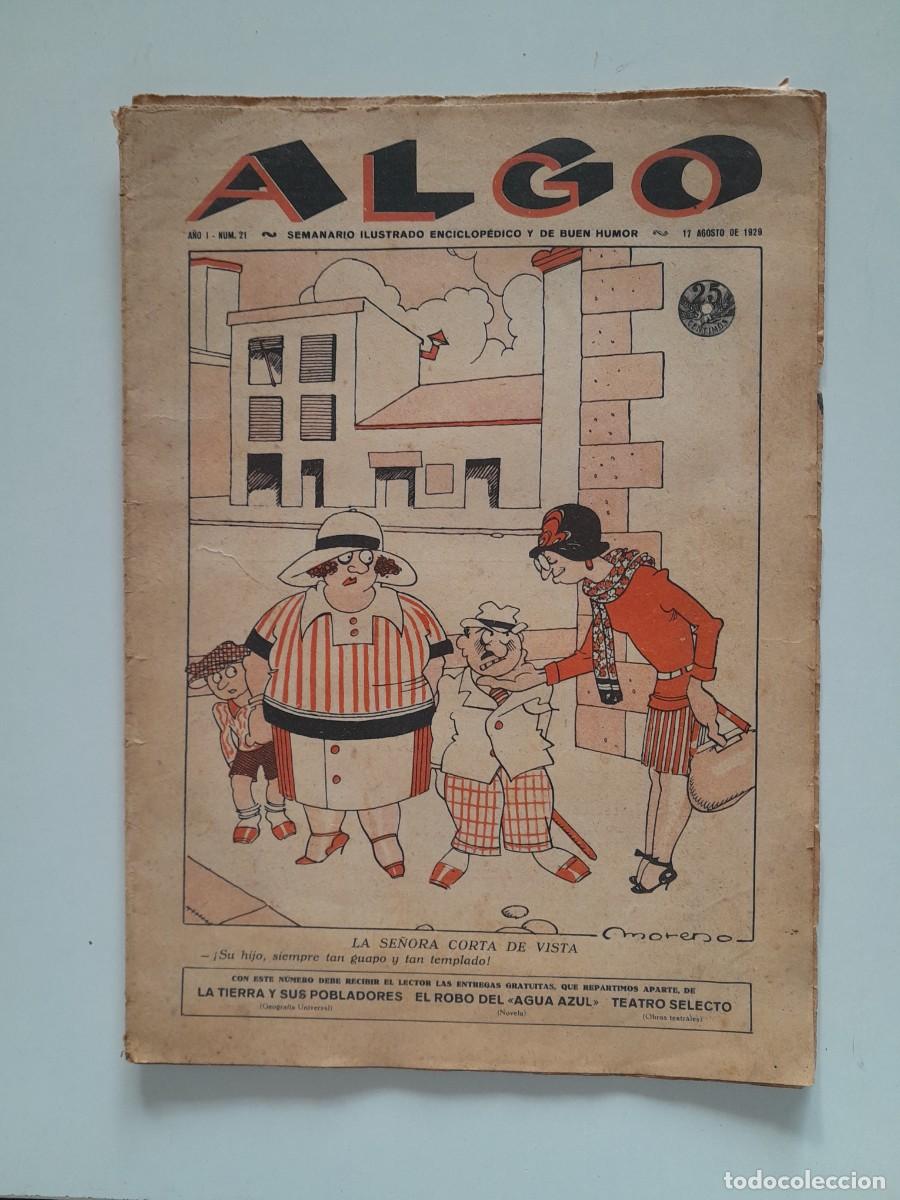 Collection Magazines and Newspapers: SEMANARIO ILUSTRADO ALGO - A&Ntilde;O 1, N&Uacute;M. 21 (17 AGOSTO 1929)