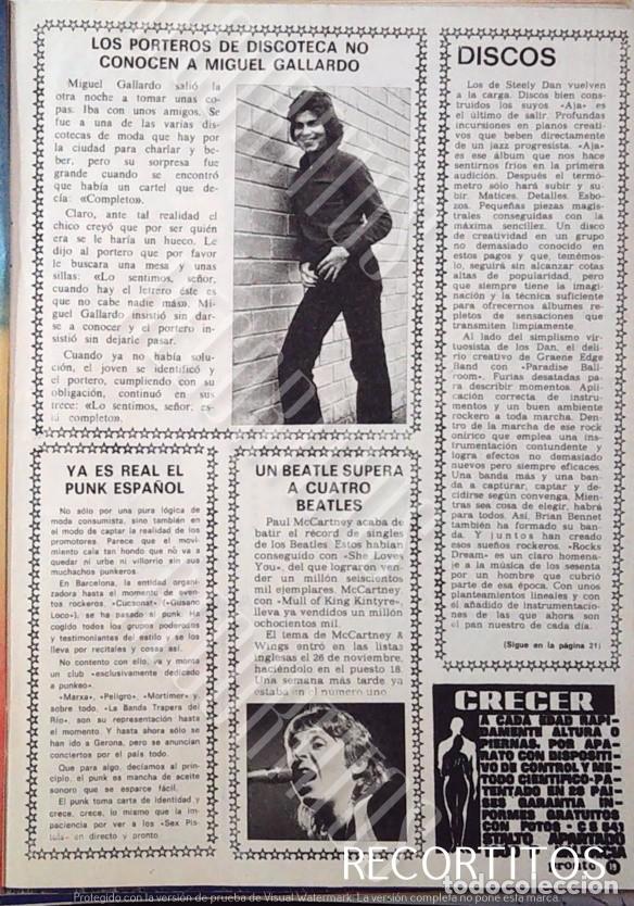 Coleccionismo de Revistas y Peri&oacute;dicos: miguel gallardo paul mccartney wings the beatles