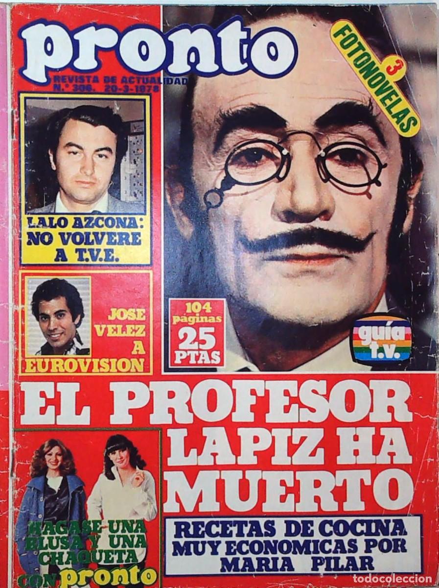 Coleccionismo de Revistas y Peri&oacute;dicos: RECORTE PORTADA DON LAPIZ UN DOS TRES 1 2 3 JOSE VELEZ EUROVISION LALO AZCONA