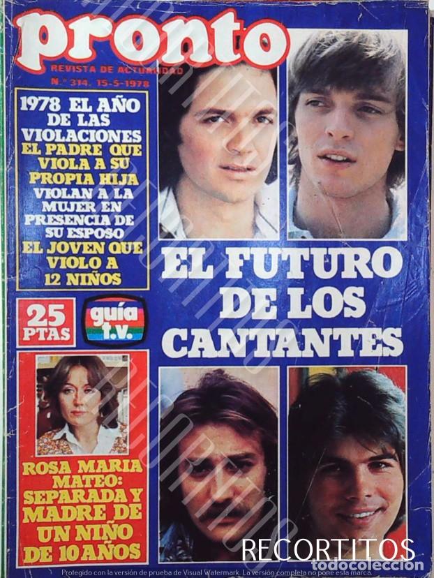 Coleccionismo de Revistas y Peri&oacute;dicos: RECORTEPORTADA CAMILO SESTO MIGUEL BOSE GALLARDO PABLO ABRAIRA