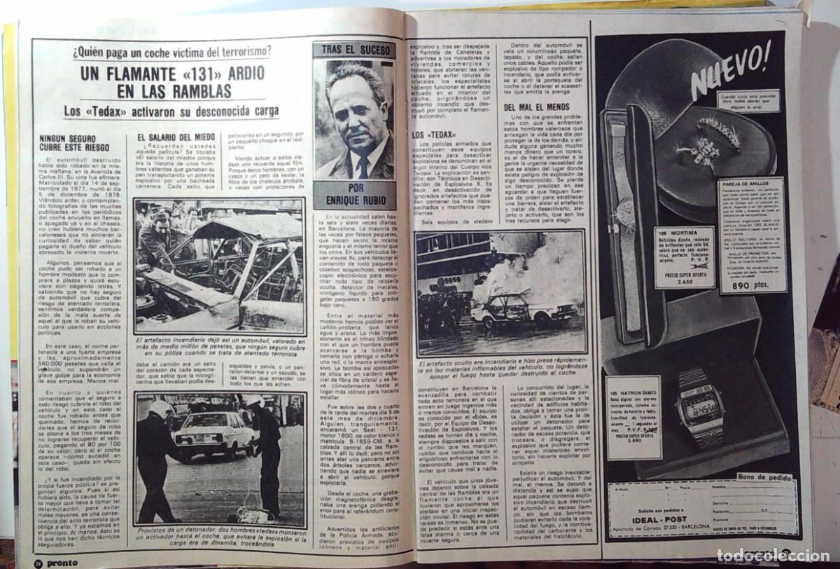 Coleccionismo de revistas y peri&oacute;dicos: TERRORISMO SEAT 131 EN LAS RAMBLAS DE BARCELONA 1978