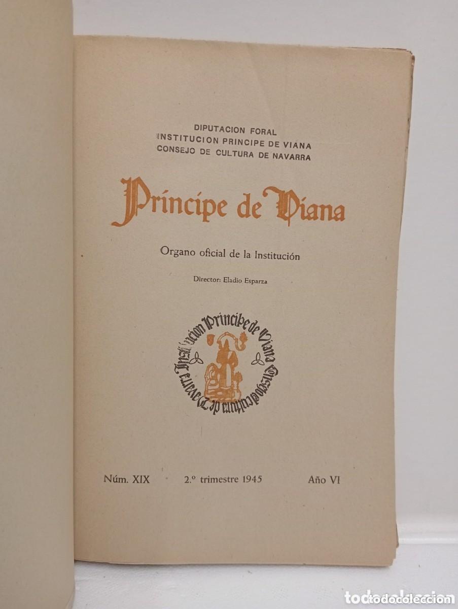 Collection Magazines and Newspapers: PRINCIPE DE VIANA. A&Ntilde;O VI. PAMPLONA. N&Uacute;M. XIX. 2&ordm; TRIMESTRE 1945. DIRECTOR ELADIO ESPARZA