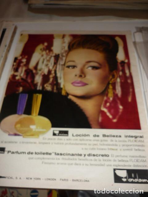 Coleccionismo de revistas y peri&oacute;dicos: ANUNCIO *FLO&Iuml;DAM, LOCI&Oacute;N DE BELLEZA Y PARFUM TOILETTE* - 1 HOJA, RECORTE REVISTA 1970 (DORSO ANNIE G