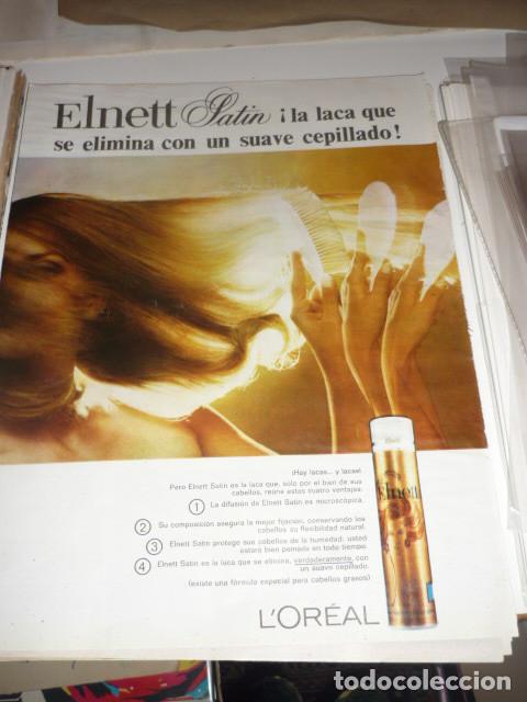 Sammeln von Zeitschriften und Zeitungen: ANUNCIO *L'OREAL, LACA ELNETT SATIN* - 1 HOJA, RECORTE REVISTA 1970