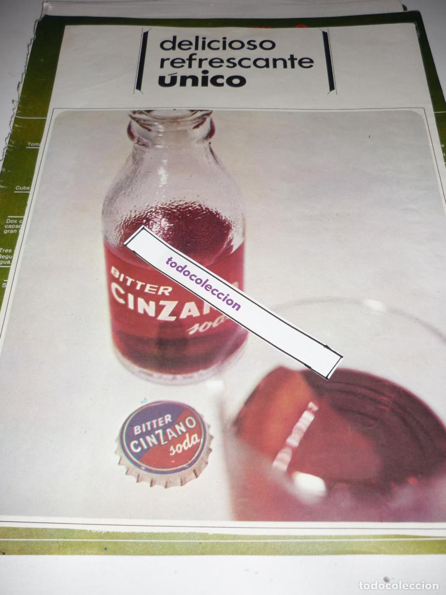 Sammeln von Zeitschriften und Zeitungen: ANUNCIO *BITTER CINZANO SODA* - 1 HOJA, RECORTE REVISTA, A&Ntilde;OS 70