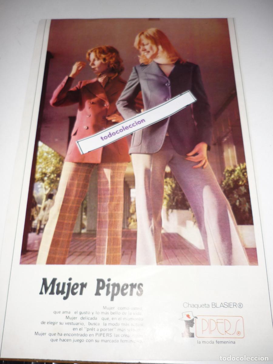 Coleccionismo de revistas y peri&oacute;dicos: ANUNCIO *PIPERS MODA FEMENINA* - 1 HOJA, RECORTE REVISTA, A&Ntilde;OS 70