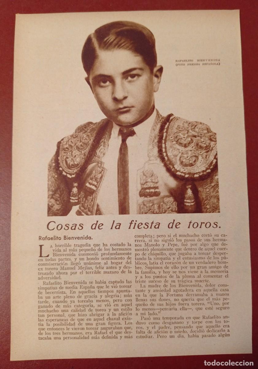 Coleccionismo de Revistas y Peri&oacute;dicos: 28 HOJAS( 56 P&Aacute;G ) SUELTAS DE TOROS A&Ntilde;OS 30