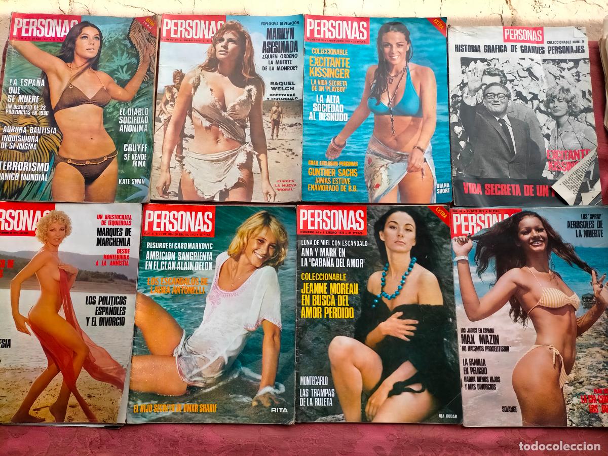 Collection Magazines and Newspapers: Lote 8 revistas a&ntilde;os 70 Personas 1973: 25, 38, 41 1974: 44, 49 1975: 81 1976: 149 coleccionable 9