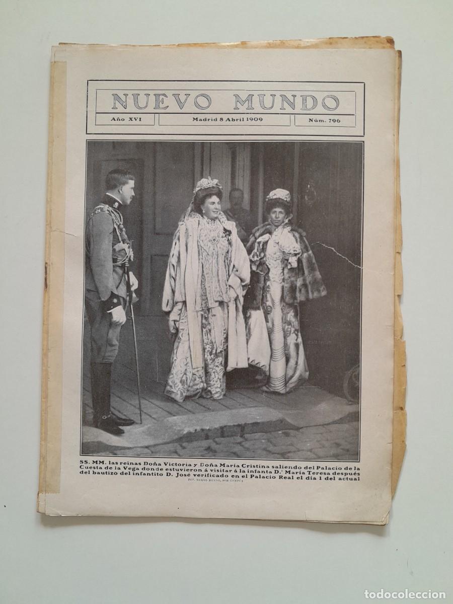 Collection Magazines and Newspapers: NUEVO MUNDO - A&Ntilde;O 16, N&Uacute;M. 796 (8 ABRIL 1909) - REINA VICTORIA EUGENIA ENA