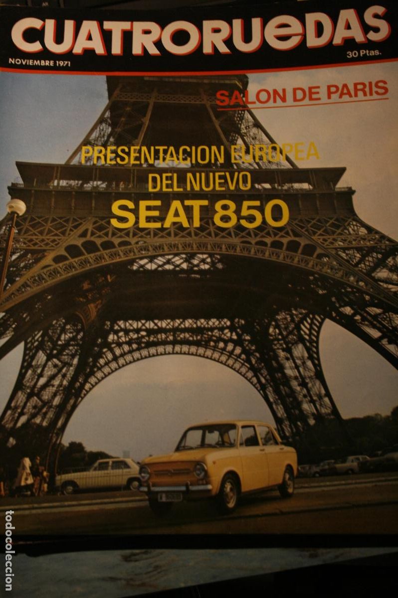 Coleccionismo de revistas y peri&oacute;dicos: SEAT 850 SALON DE PARIS