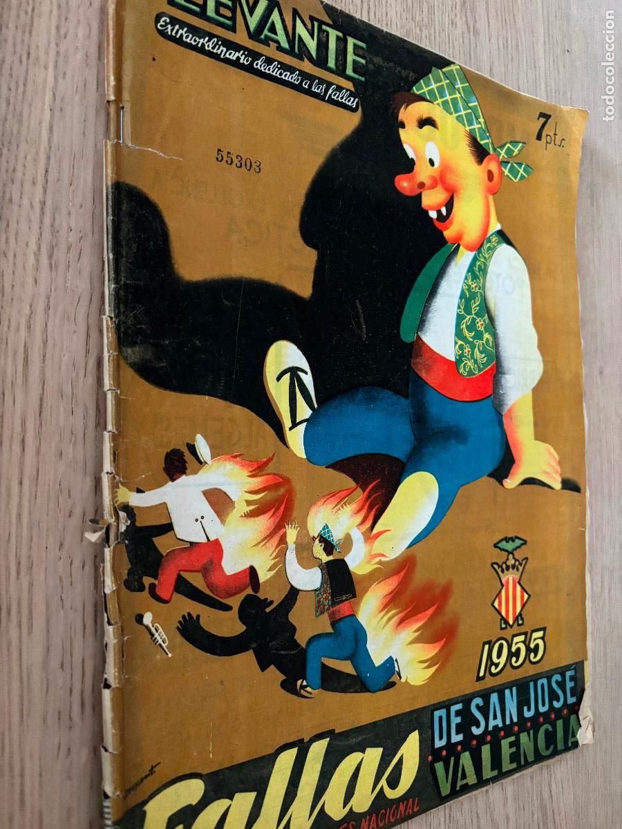 Coleccionismo de Revistas y Peri&oacute;dicos: FALLAS DE SAN JOS&Eacute; VALENCIA - N&Uacute;MERO EXTRAORDINARIO DEL LEVANTE - 1955 - FIESTAS DE ARTE DE INTERES