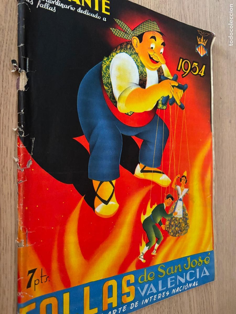 Coleccionismo de Revistas y Peri&oacute;dicos: FALLAS DE SAN JOS&Eacute; VALENCIA - N&Uacute;MERO EXTRAORDINARIO DEL LEVANTE - 1954 - FIESTAS DE ARTE DE INTERES
