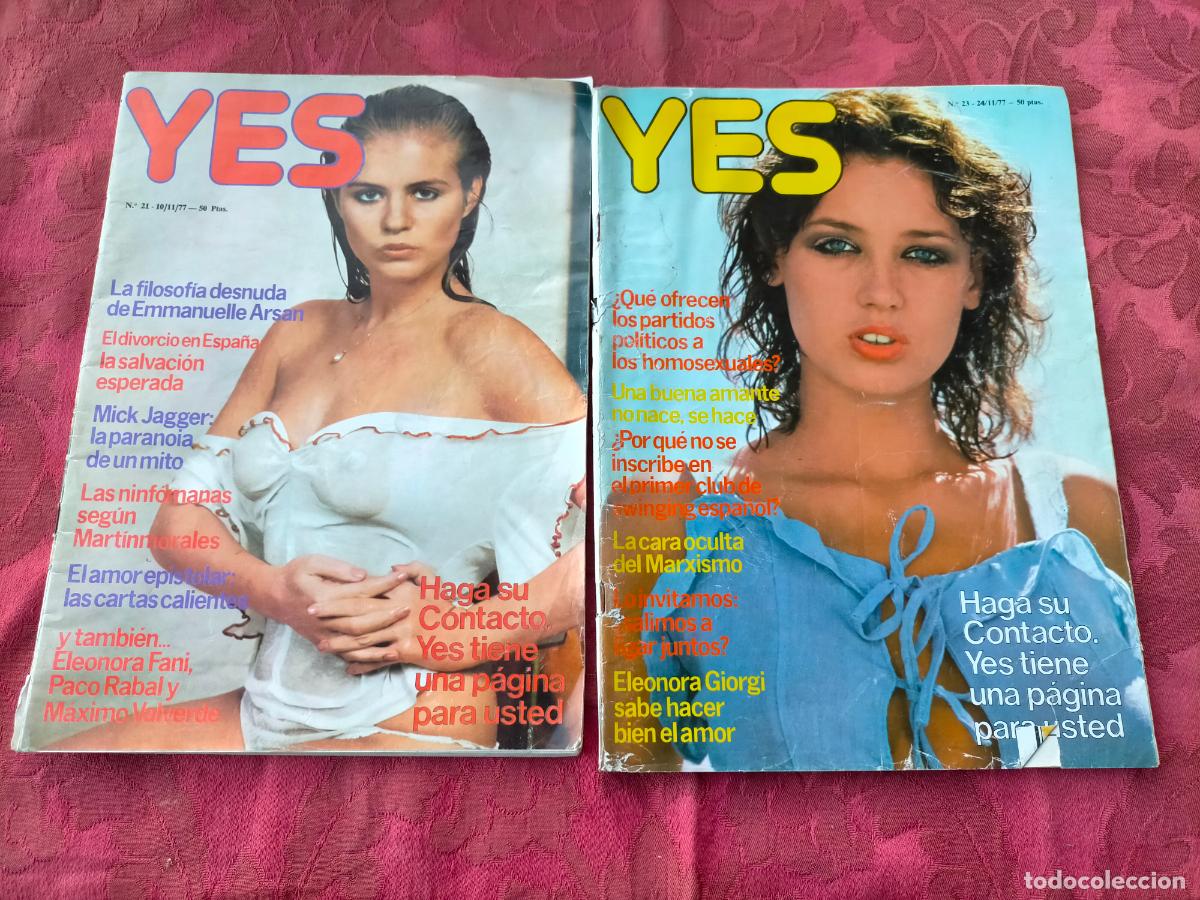 Collection Magazines and Newspapers: 2 revistas de los a&ntilde;os 70 YES 1977 n&ordm; 21, 23