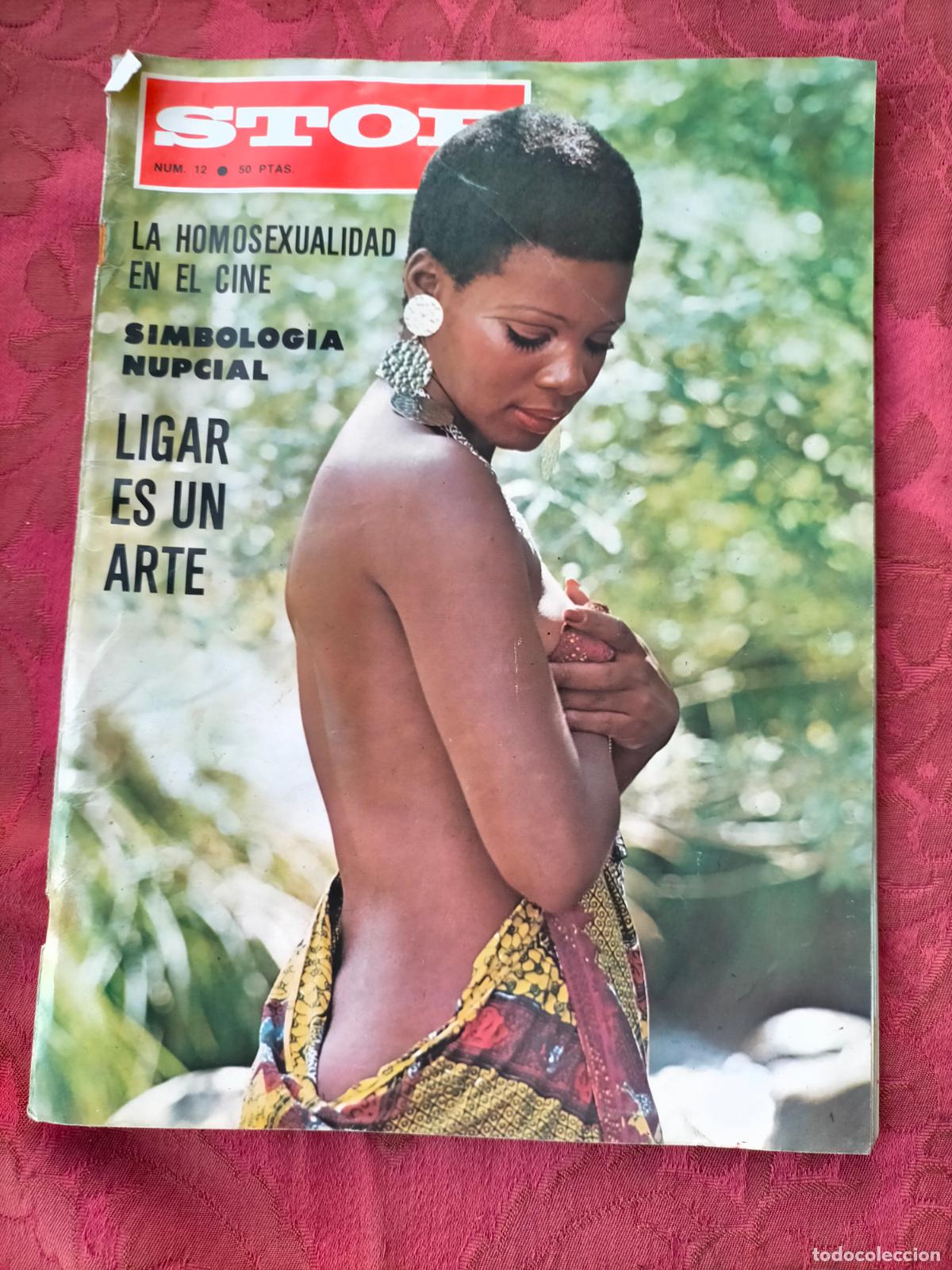 Colecionismo de Revistas e Jornais: Revista STOP n&uacute;m. 12 la homosexualidad en el cine simbologia nupcial ligar es un arte 1975