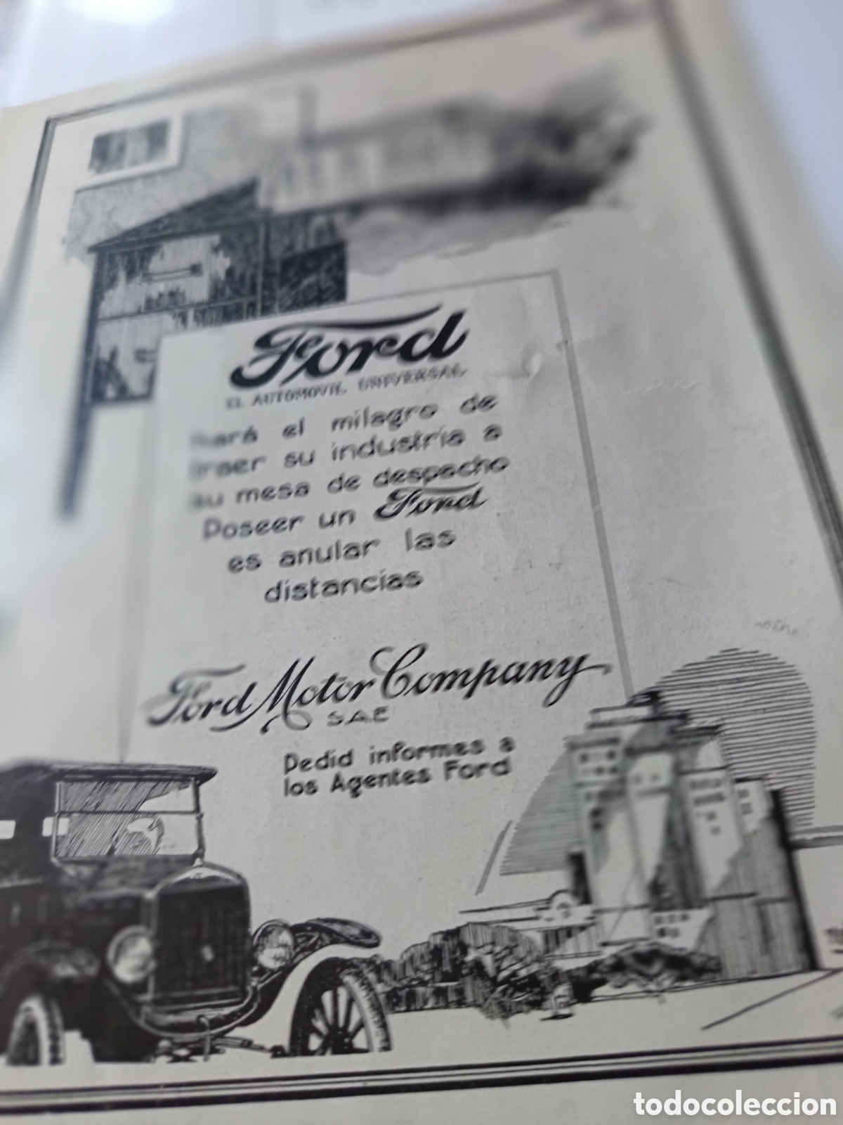 Coleccionismo de Revistas y Peri&oacute;dicos: Anuncio de autom&oacute;vil Ford en 1924 (R6144) 1 p&aacute;gina revista ese a&ntilde;o