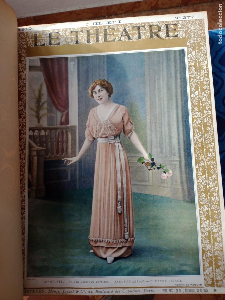 Coleccionismo de Revistas y Peri&oacute;dicos: Teatro: tomo de revistas Le Theatre, Paris, Francia 1910