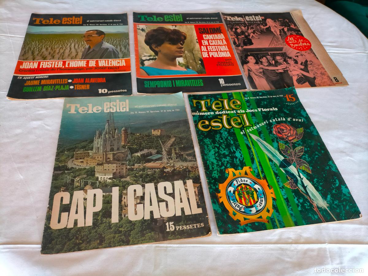 Coleccionismo de Revistas y Peri&oacute;dicos: Lote de revistas tele estel teleestel el setmanari catal&agrave; d'avui a&ntilde;os 60-70