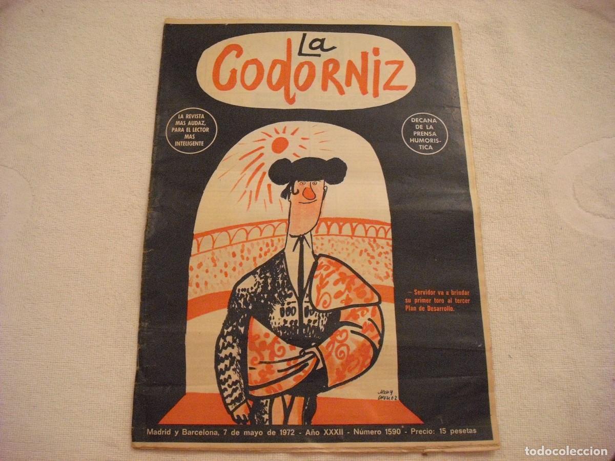 Coleccionismo de Revistas y Peri&oacute;dicos: LA CODORNIZ N. 1590 , MAYO DE 1972