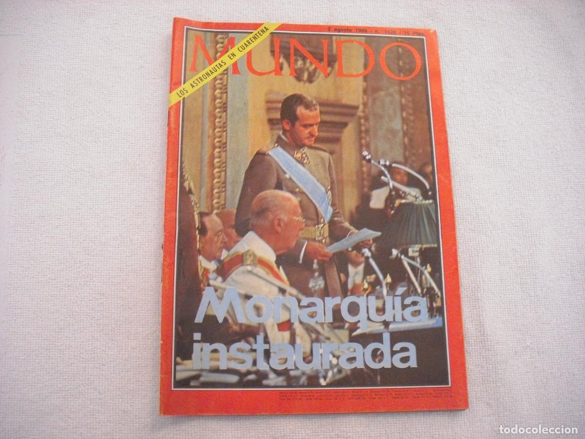 Collection Magazines and Newspapers: REVISTA MUNDO INTERNACIONAL N. 1526 . AGOSTO 1969 . MONARQUIA INSTAURADA