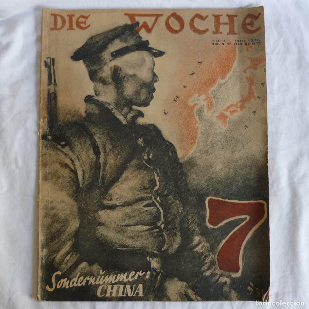 Collectionnisme de Revues et Journaux: Revista alemana Die Woche 1932 n&ordm; 8 China