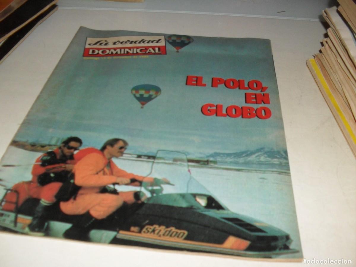 Coleccionismo de Revistas y Peri&oacute;dicos: LA VERDAD,DOMINICAL,15-12-1985,EN CONTRAPORTADA ANUNCIO WHISKY DYC,HOY POLITICAMENTE INCORRECTO