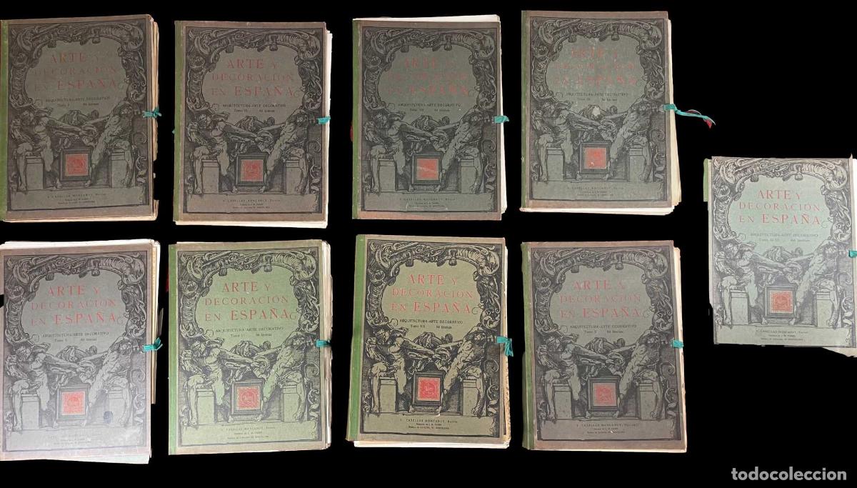 Sammeln von Zeitschriften und Zeitungen: ARTE Y DECORACI&Oacute;N EN ESPA&Ntilde;A. V CASELLAS MONCANUT. 9 TOMOS. ESPA&Ntilde;A. 1920