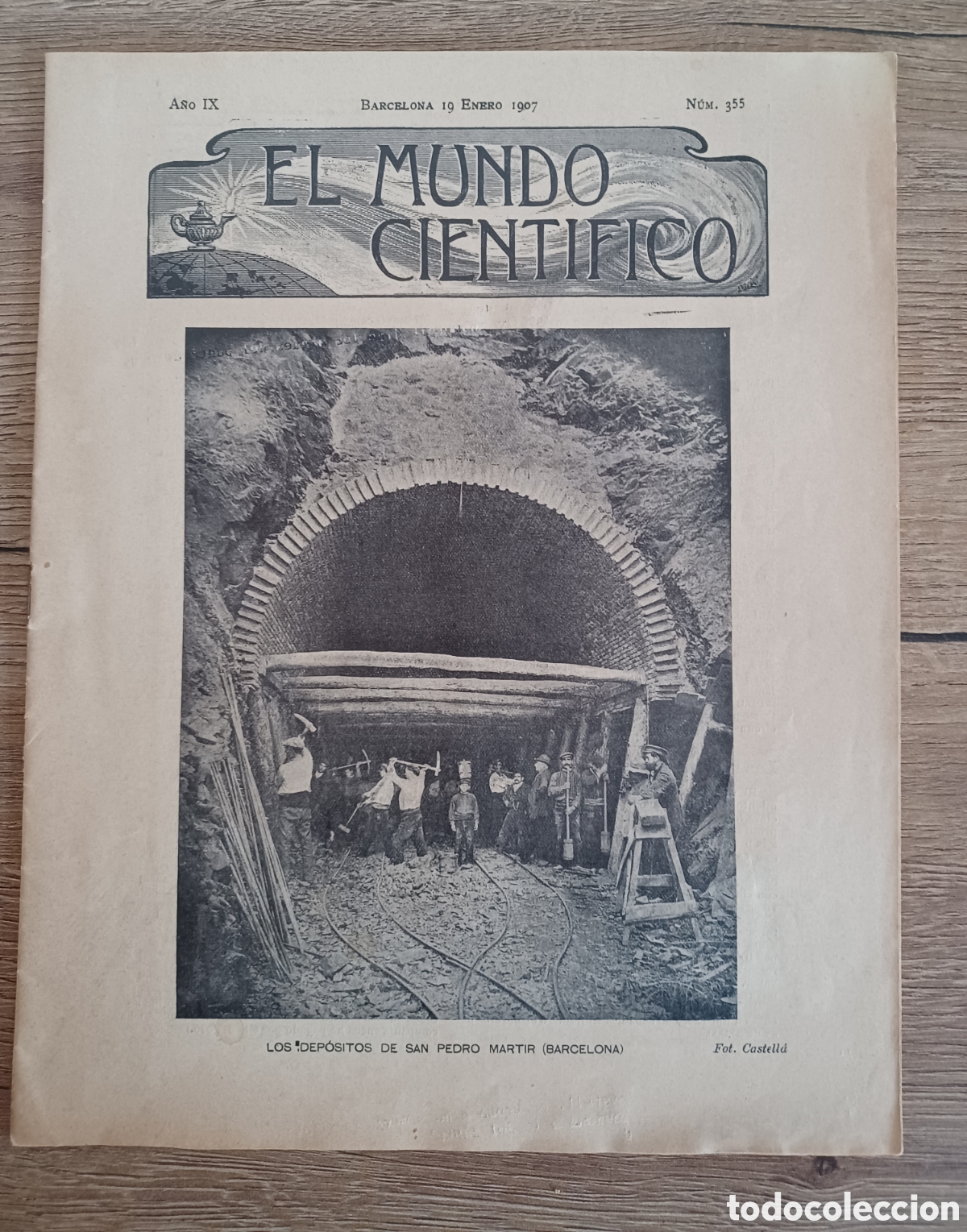 Coleccionismo de revistas y peri&oacute;dicos: Peri&oacute;dico ilustrado El mundo cient&iacute;fico, n&deg; 355 de 1907