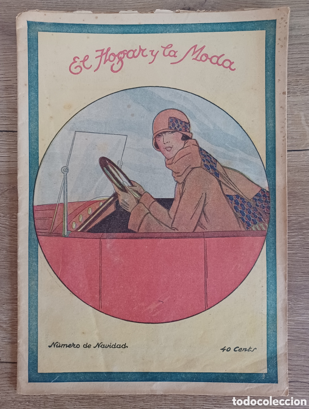 Coleccionismo de revistas y peri&oacute;dicos: Revista El hogar y la moda, n&uacute;mero de Navidad.