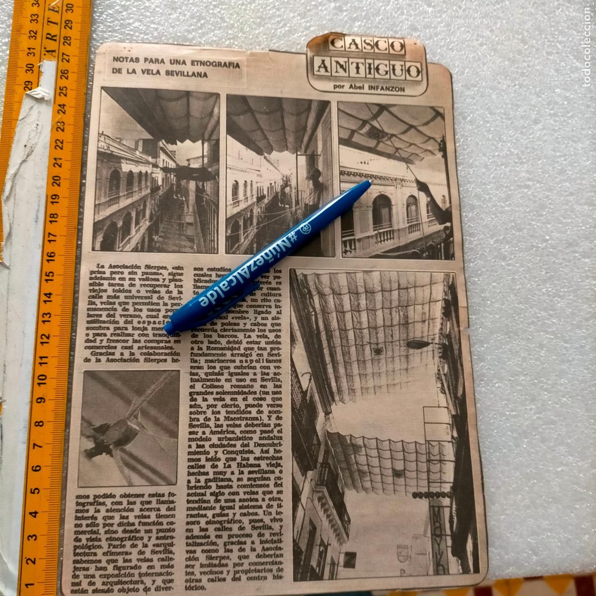 Colecionismo de Revistas e Jornais: NOTICIA SEVILLA CASCO ANTIGUO ANTONIO BURGOS - LA VELA SEVILLANA - BAJAR EL RIO GUADALQUIVIR