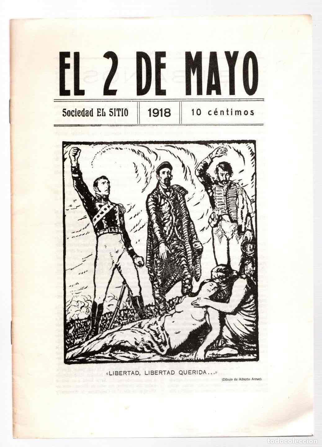 Collezionismo di Riviste e Giornali: REVISTA EL 2 DE MAYO. SOCIEDAD EL SITIO BILBAO, 1918. FACSIMIL
