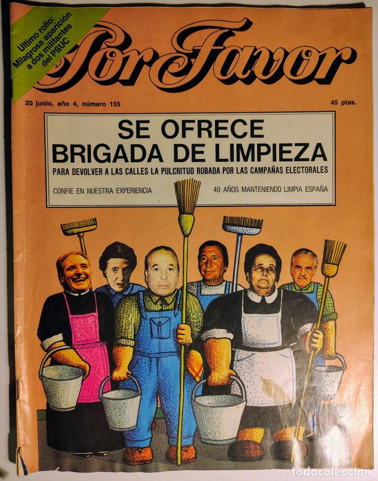 Colecionismo de Revistas e Jornais: Por favor. N&ordm; 155. 1977. Se ofrece brigada de limpieza