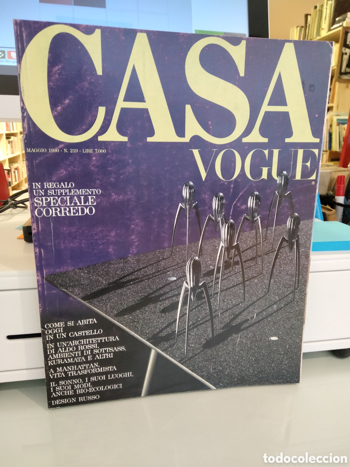Colecionismo de Revistas e Jornais: Casa Vogue Maggio 1990. N&deg; 219