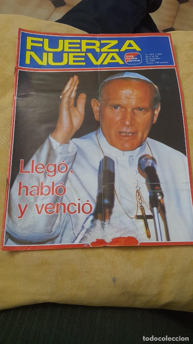 Coleccionismo de Revistas y Peri&oacute;dicos: Revista fuerza nueva 823 824 el papa Barcelona