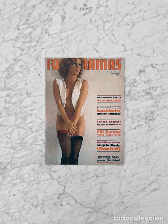 Sammeln von Zeitschriften und Zeitungen: FOTOGRAMAS - 1977 - PILI BAYONA, FASSBINDER, ANGELA DAVIS, ROLLING STONES, MIKIS THEODORAKIS