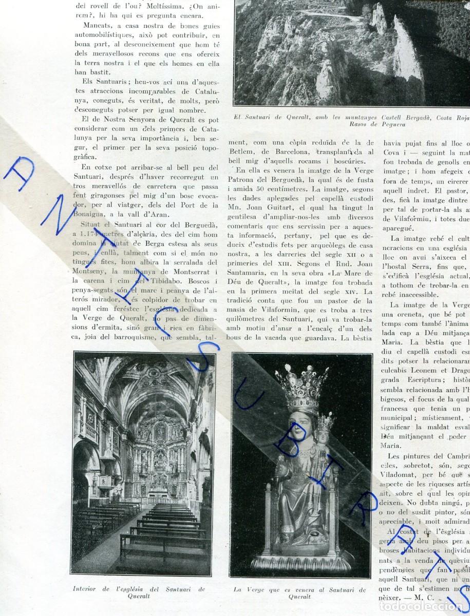 Coleccionismo de Revistas y Peri&oacute;dicos: REVISTA ANY 1936 ALBERT RAFOLS MARSILLACH JOSEP PUJOL SANTUARI DE QUERALT BERGA ARTE CHINO XEN LUNG