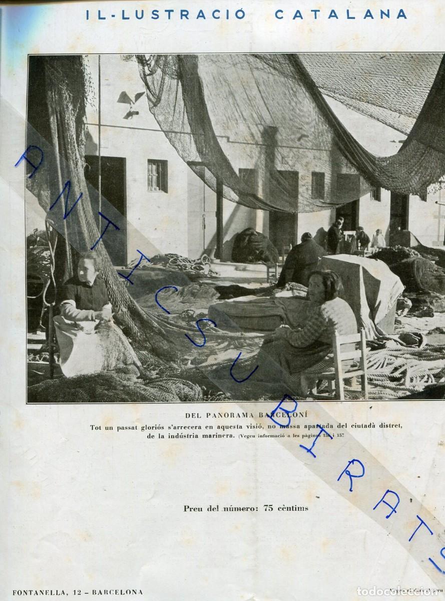 Collezionismo di Riviste e Giornali: REVISTA ANY 1936 LA PESCA TRADICIONAL A LA BARCELONETA BARCELONA JOAQUIM MIR RAMON CALSINA M. VILLA