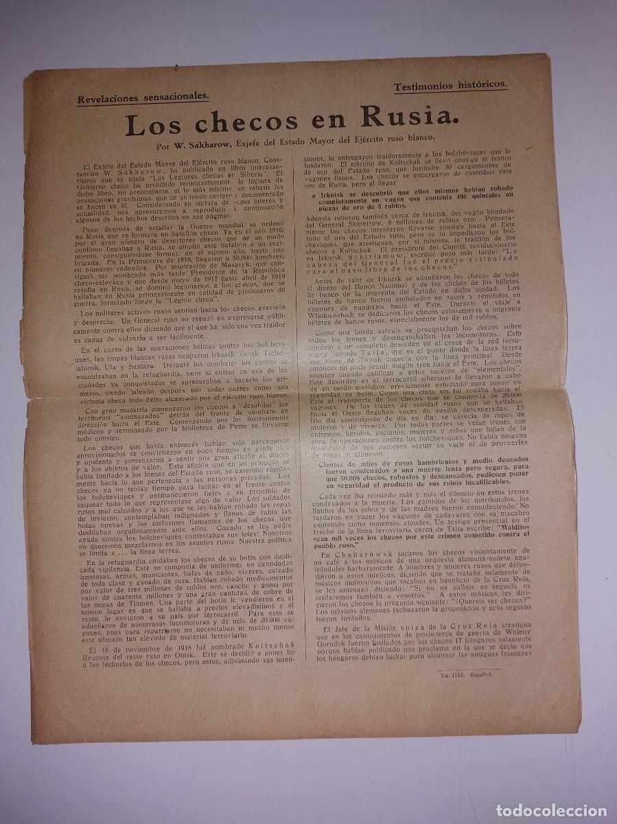 Coleccionismo de Revistas y Peri&oacute;dicos: Art&iacute;culo revista SIGLO XX FASCIOS ARGENTINOS EN ESPA&Ntilde;A JEFATURA CENTRAL Checos en Rusia W. Sakharow