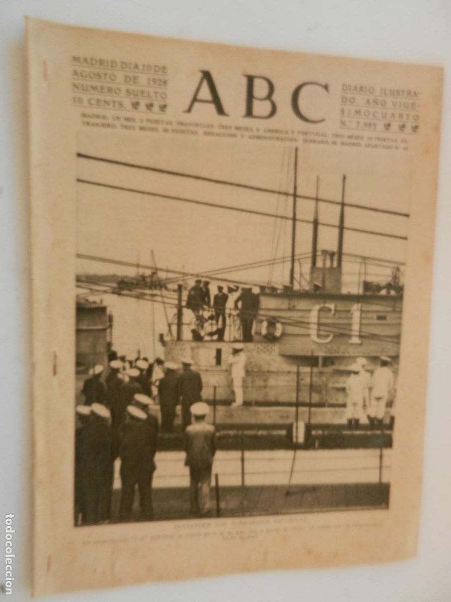 Coleccionismo de Revistas y Peri&oacute;dicos: ABC - N&Uacute;MERO DOMINICAL EXTRAORDINARIO - N&ordm; 7993 - 10 AGOSTO 1928.