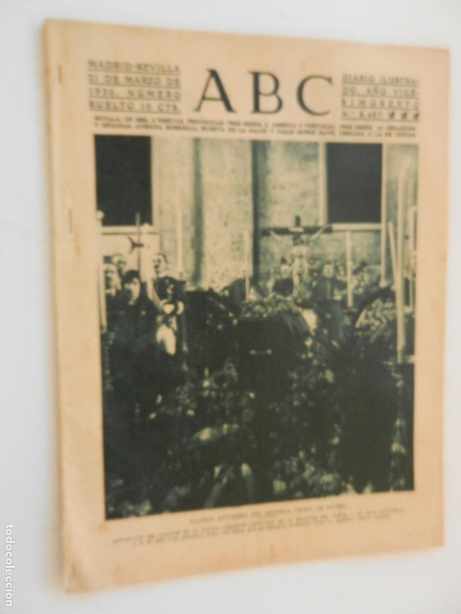 Coleccionismo de Revistas y Peri&oacute;dicos: ABC - N&Uacute;MERO DOMINICAL EXTRAORDINARIO - N&ordm;8497- MARZO 1930 -ENTIERRO GENERAL PRIMO DE RIVERA