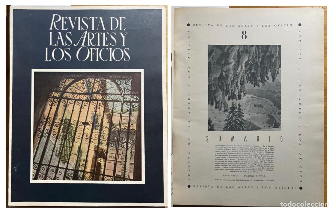 Coleccionismo de revistas y peri&oacute;dicos: REVISTA DE LAS ARTES Y LOS OFICIOS- NUMERO 8 - A&Ntilde;O 1945