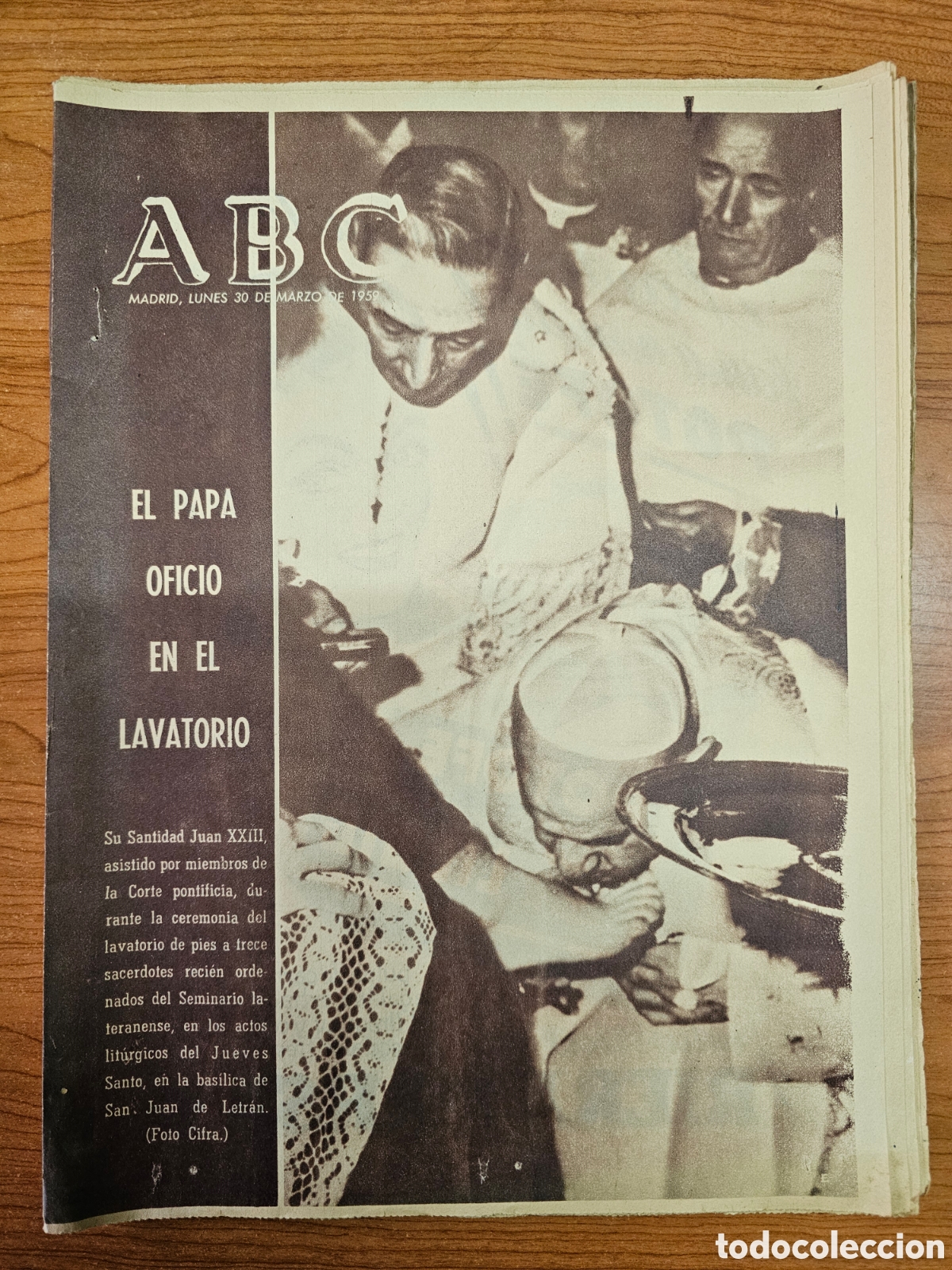 Coleccionismo de Revistas y Peri&oacute;dicos: PERI&Oacute;DICO ABC 30 MARZO DE 1959