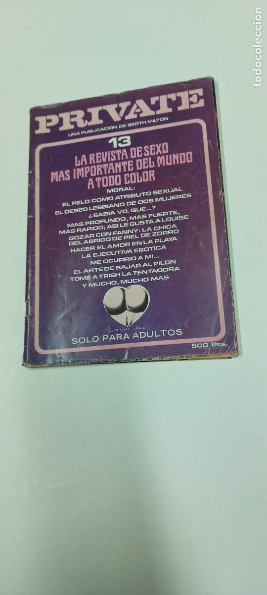 Coleccionismo de Revistas y Peri&oacute;dicos: Revista Private N&ordm; 13