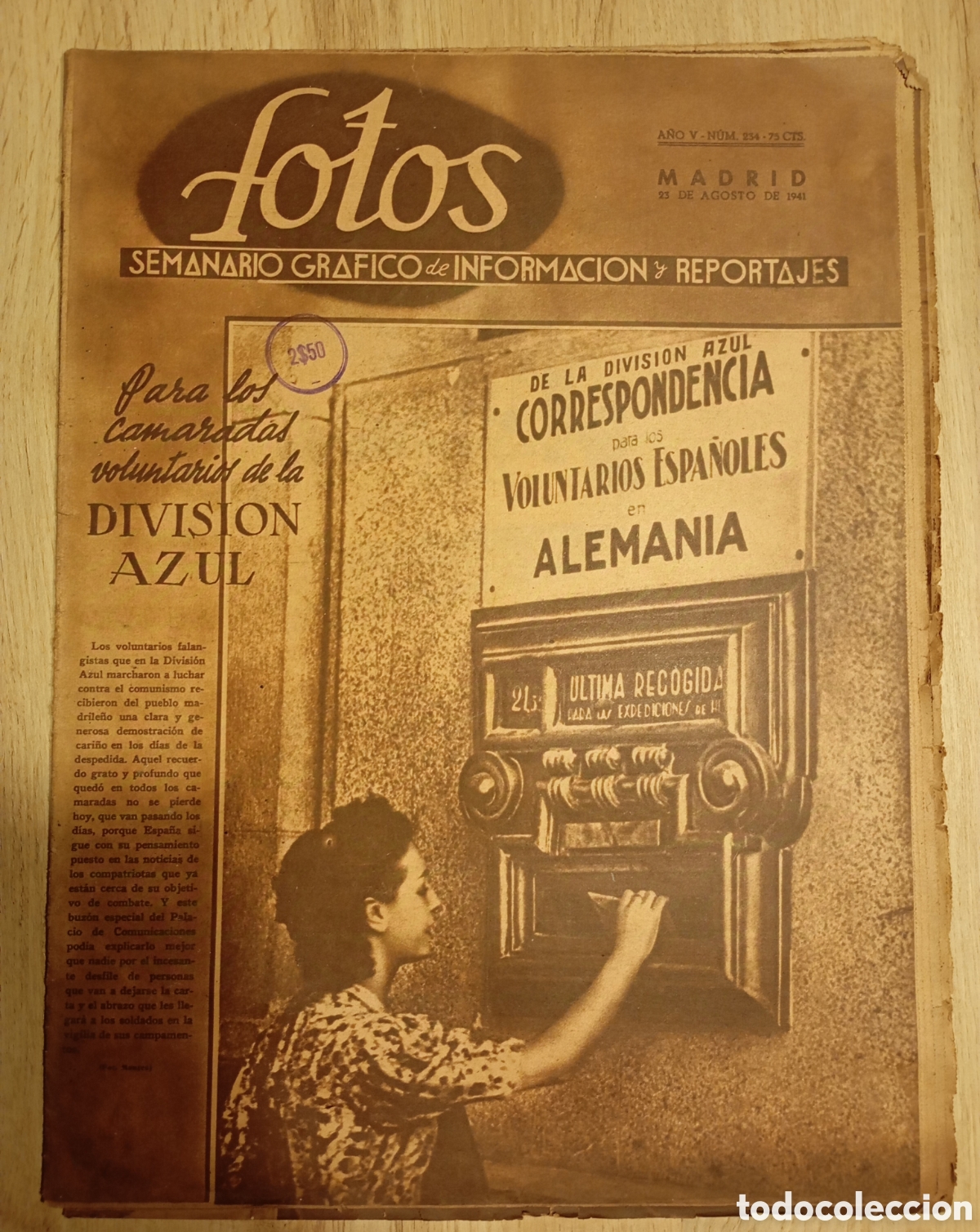 Coleccionismo de revistas y peri&oacute;dicos: Fotos semanario gr&aacute;fico de informaci&oacute;n y noticias